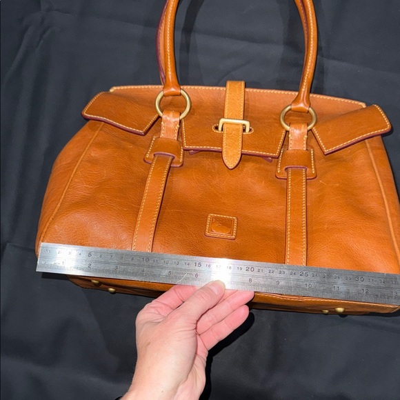 Dooney & Bourke Florentine Leather Tab Satchel - Picture 4 of 16